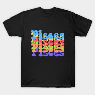 Rainbow Popart Pisces T-Shirt